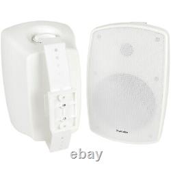 1200W LOUD Outdoor Bluetooth System 12x White Speaker Weatherproof Music Player