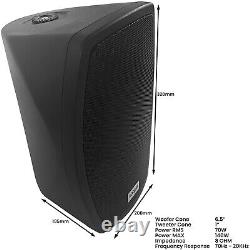 1200W LOUD Outdoor Bluetooth System 6x Black Speaker Weatherproof Music Player