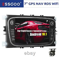 7 Android 10 Car Stereo Player GPS Navigation RDS Camera for Ford Focus 2 C-MAX