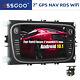 7 Android 10 Car Stereo Player Gps Navigation Rds Camera For Ford Focus 2 C-max