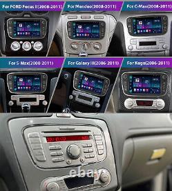 7 Car Stereo Radio Android 10 GPS FM For Ford Focus 2 Mondeo Mk4 C MAX +Camera