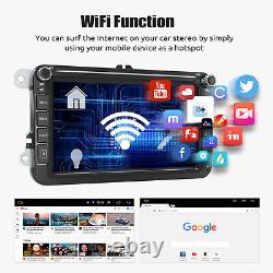 8 Car Stereo Radio Android 12 RDS/FM GPS NAV For VW GOLF MK5 6 Touran Polo +CAM