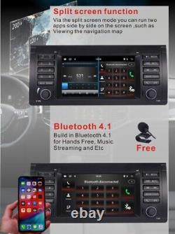 Android 12 CarPlay 7 Car Radio Stereo Player Sat Nav DAB+ for BMW 5 Series E39
