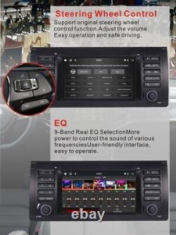 Android 12 CarPlay 7 Car Radio Stereo Player Sat Nav DAB+ for BMW 5 Series E39