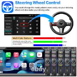 Apple Carplay Android Auto 2Din Car Stereo 7'' CD DVD Player BT Radio Right Key