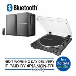 Audio-Technica Bluetooth AT-LP60XBT Turntable and Edifier R1280DB Speakers