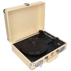 BT Record Player Built In 2 Speakers Portable Stereo 3 Speed Turntable Recor GF0