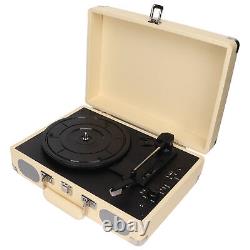BT Record Player Built In 2 Speakers Portable Stereo 3 Speed Turntable Recor GHB