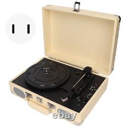 BT Record Player Built In 2 Speakers Portable Stereo 3 Speed Turntable Recor GHB