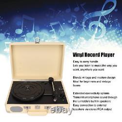 BT Record Player Built In 2 Speakers Stereo 3 Speed Turntable Record Player HEN