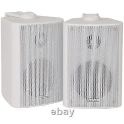 Bar Home White Bluetooth Wall Speaker Systems Wireless Background Music Amp Kit