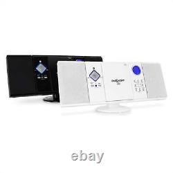 Bluetooth Stereo Speakers CD Player Radio FM Alarm Timer USB SD AUX Black