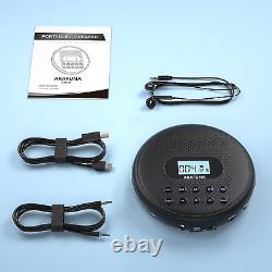 CD Player Portable, ARAFUNA Portable CD Player with Dual Stereo Speakers, CD for