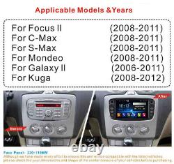 Car Stereo GPS Nav Player Radio BT For Ford Focus Mondeo Galaxy Kuga C/S-Max DAB
