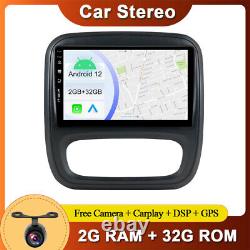 Car Stereo GPS Sat Nav For Renault Traffic 3/Opel Vivaro B Android 12 Carplay BT