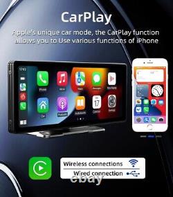 Carplay Screen PORTABLE CAR STEREO RADIO WIRELESS APPLE CARPLAY ANDROID Auto Cam