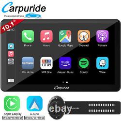 Carpuride 10.1 Inch Touch Screen Portable Car Stereo Apple Carplay Android Auto