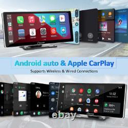 Carpuride 10.3in Smart Portable Car Stereo Wireless Apple Carplay Android Auto