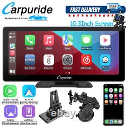 Carpuride 10.3inch Portable Car Radio Stereo Wireless Apple Carplay Android Auto
