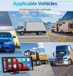 Carpuride New 10.3inch Portable Car Stereo Wireless Apple Carplay & Android Auto