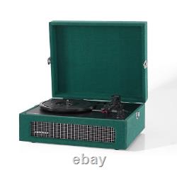 Crosley Voyager Turntable Aegean Bluetooth Stereo Speaker Vinyl Record Player