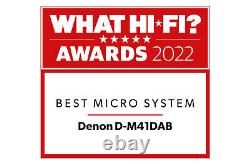 Denon DM41 DAB (Black) Mini System exc Speakers