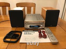 Denon RCD-M33 Amp CD Player Stereo Receiver with Denon M53 Speakers SERVICED