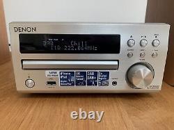 Denon RCD-M40DAB Micro HI-FI CD Receiver+ KEF Speakers+ RC Silver