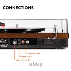 Fenton 102.149 RP168DW Record Player with Speakers and Bluetooth