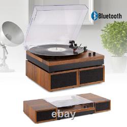 Fenton RP165 Record Player and Stereo Amplifier Speaker System with Bluetooth