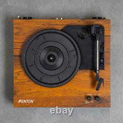 Fenton RP165 Record Player and Stereo Amplifier Speaker System with Bluetooth