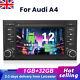 For Audi A4 2002-2007 7'' Android 12 Car Stereo Radio Player Gps Sat Nav 1+32g