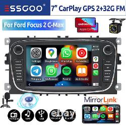 For Ford Focus S C-Max 7 Android 10 Carplay Car Stereo GPS Head Unit MIC Camera