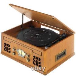 Itek Retro Antique Vintage Music System Wood RRP 199.99 lot GD