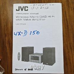 JVC UX-D150 Stereo Hi-Fi Valve Amplifier CD Player 150W Speakers +Remote+manual