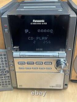 PANASONIC SA-PM28 140W 5-CD Changer/cassette/Radio Turner Stereo System