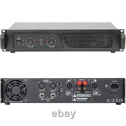 PRO 600W Stereo Power Amplifier 8 Ohm Studio Amp for Large Loud Speaker Systems