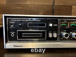 Panasonic RS-818S AM-FM Radio Stereo 8 Track Recorder Player with speakers
