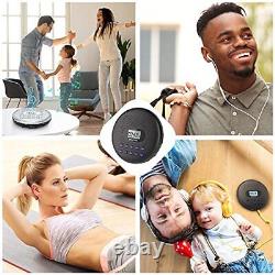 Portable CD Player with Dual Stereo Speakers Rechargeable CD Player for