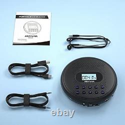 Portable CD Player with Dual Stereo Speakers Rechargeable CD Player for