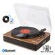 Rp162 Record Player With Bluetooth Speakers, Vinyl Turntable To Usb Digital Mp3