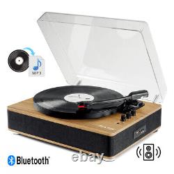 RP162L Record Player with Bluetooth Speakers, Vinyl Turntable to USB Digital MP3