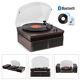 Rp168dw Bluetooth Vinyl Record Player With Speakers, Usb To Mp3 Conversion