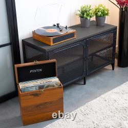 RP170D Bluetooth Record Player Vinyl Turntable with LP Case Speakers RCA 3-Speed