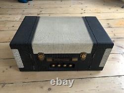 Rare 1958 Vintage Trixette Portable Stereo Valve Record Player Twin Speakers