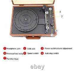 Record Player Music Stream CD Player Stereo Speaker for Club Office Decor