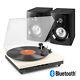 Record Player With Bluetooth Bookshelf Speakers And Vinyl To Mp3 Usb Rp113c