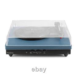 Record Player with Bluetooth Bookshelf Speakers and Vinyl to MP3 USB RP113D