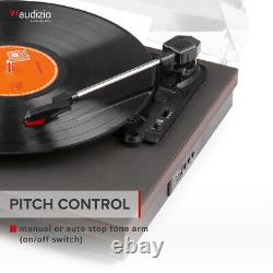 Record Player with Built-in Speakers, Bluetooth Out & Vinyl to MP3 USB RP113B