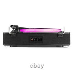 Record Player with Speakers, Bluetooth Headphones, LED Lights, USB RP162LED